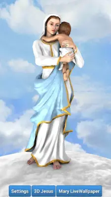 3D Mother Mary Live Wallpaper android App screenshot 9