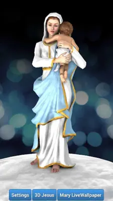 3D Mother Mary Live Wallpaper android App screenshot 1