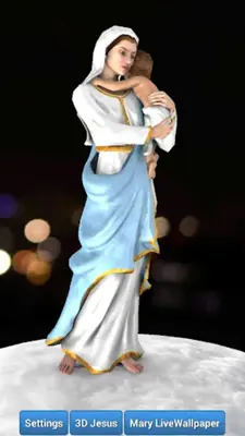 3D Mother Mary Live Wallpaper android App screenshot 2