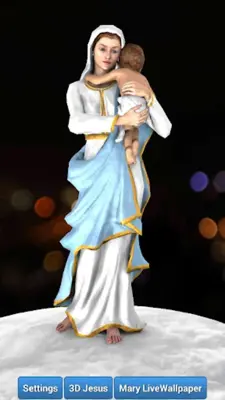 3D Mother Mary Live Wallpaper android App screenshot 3