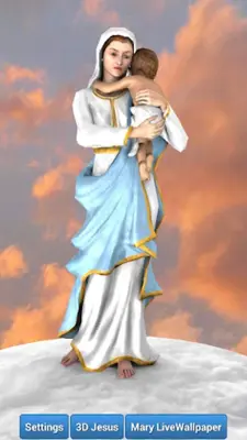 3D Mother Mary Live Wallpaper android App screenshot 5