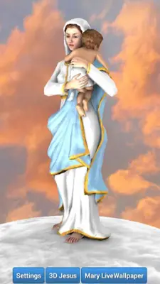 3D Mother Mary Live Wallpaper android App screenshot 6